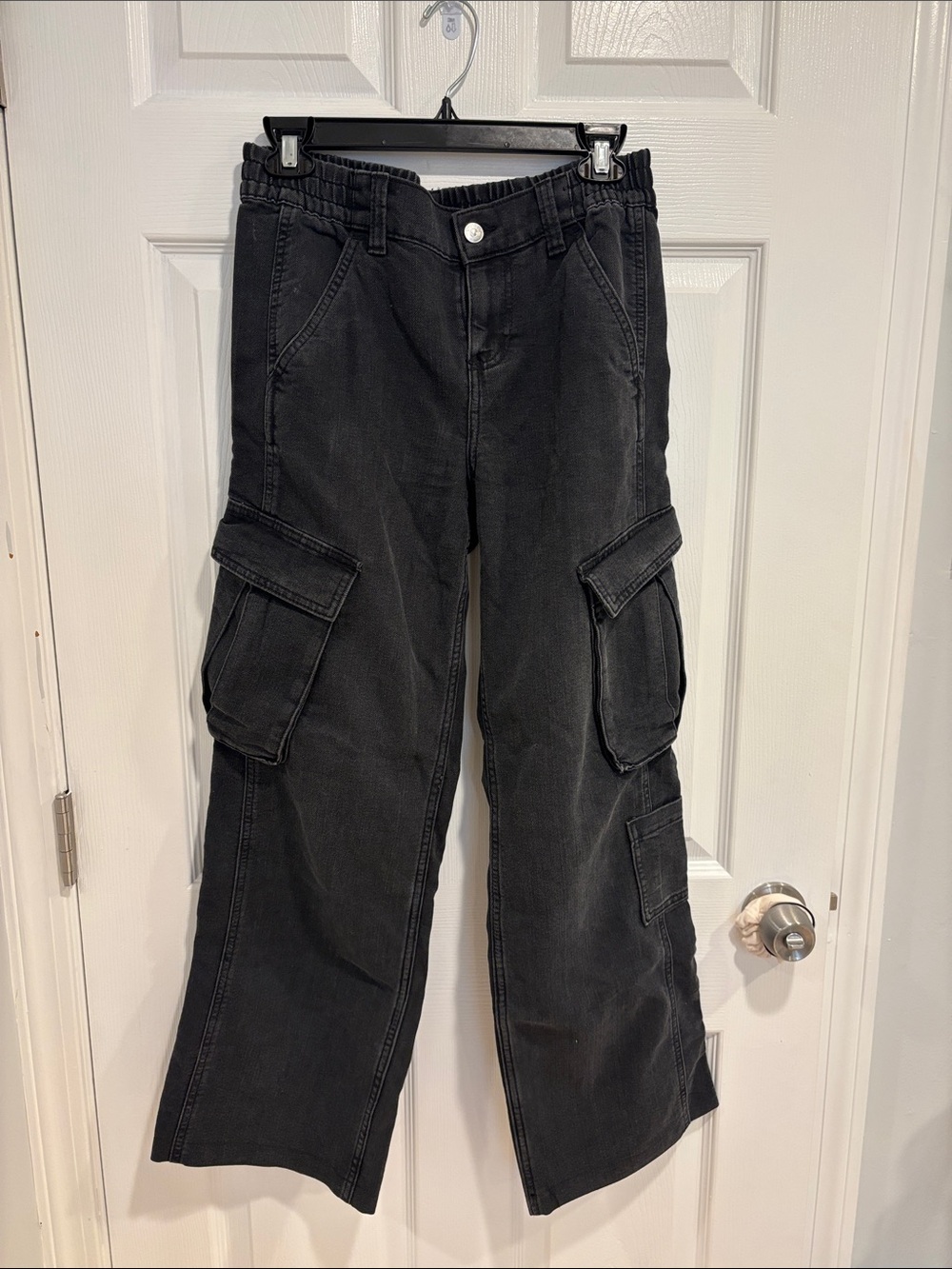 Black Cargo Pocket Pants h&m